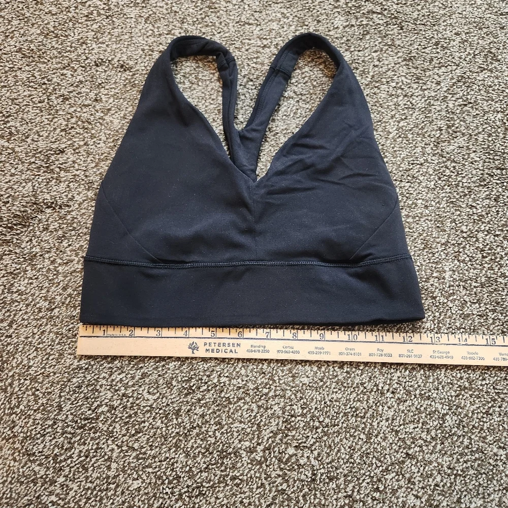 Athleta Transcend Plunge Black Bra Size Small - Picture 5 of 6